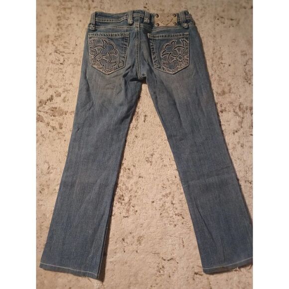 Miss Me Slim Light Wash Bootcut Denim Jeans 26 JP4368 - Picture 6 of 8